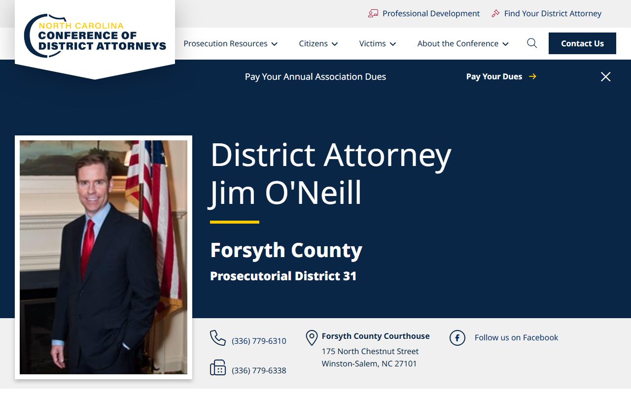 Forsyth County arrest records District Attorney Prosecutorial District 31